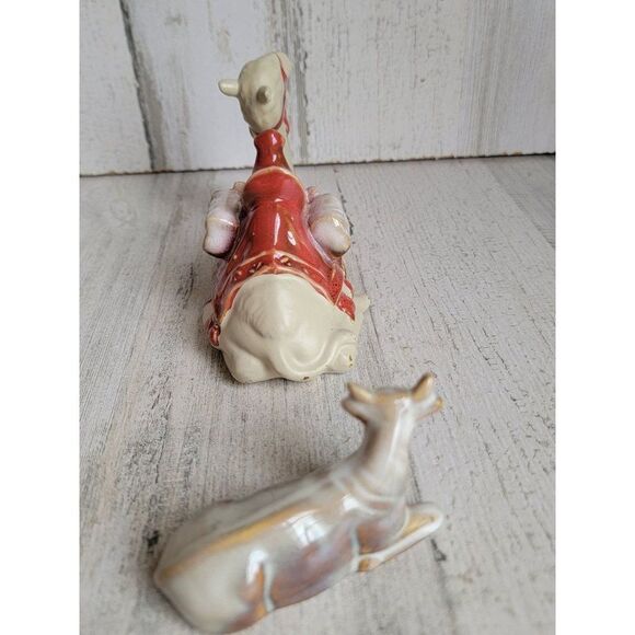 Nativity scene barn animals camel cow set Xmas figure - Picture 5 of 8